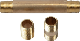 Red brass pipe nipple